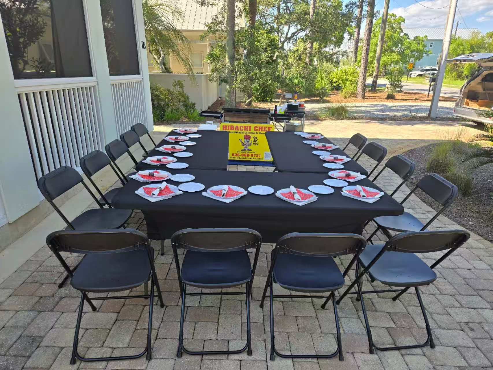 Best at home hibachi 30A event catering